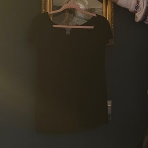 Ann Taylor Elegant Black Short Sleeve Top